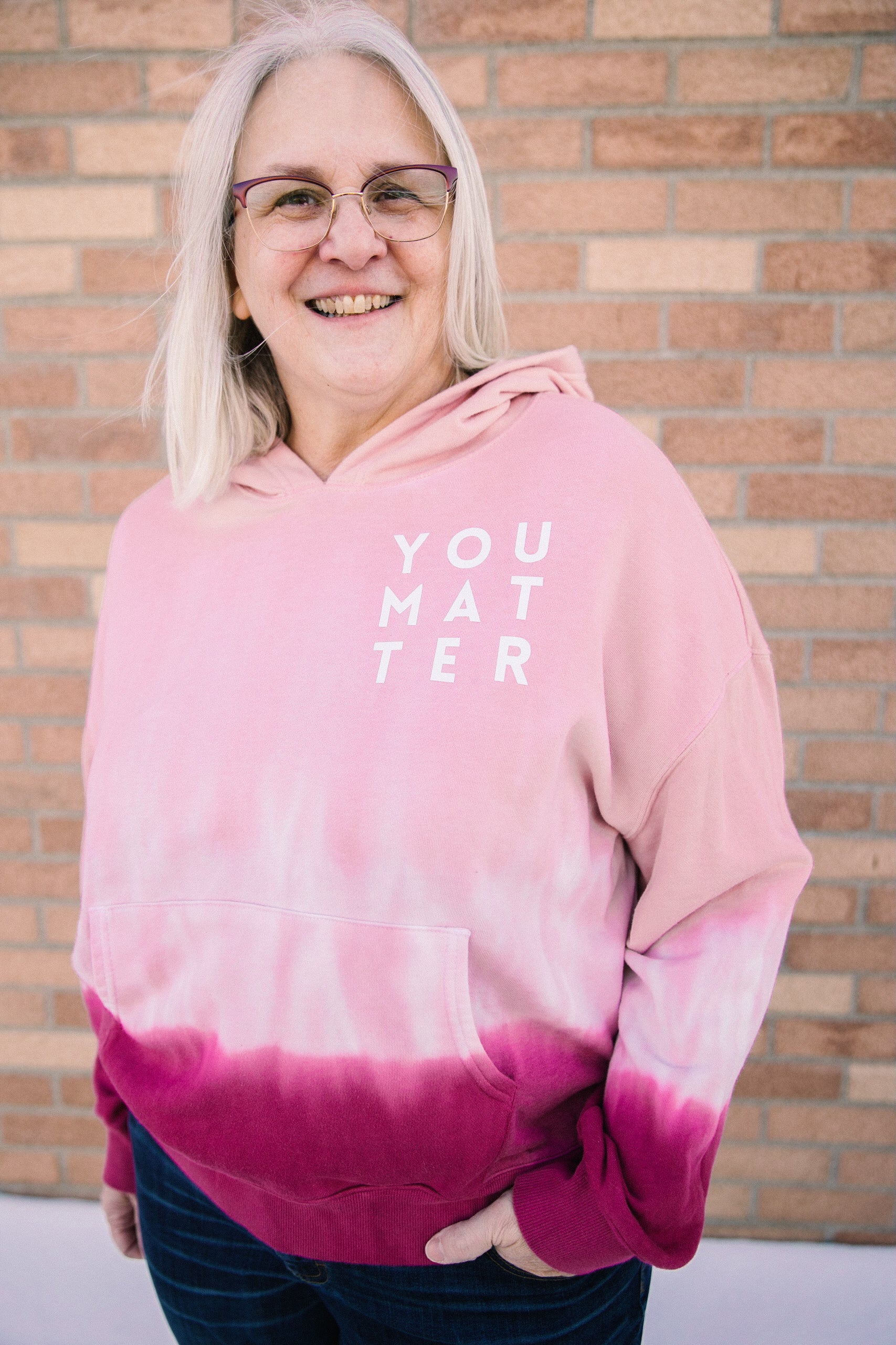 Pink you sale matter hoodie